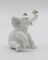 Ceramic Elephant with Flowers Figurine, Home Décor, Gift for Her, Gift for Mom, Bathroom Décor, Vanity Décor, Wedding Table Décor